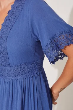 Best Mona Maxi Dress In Blue Dresses|Casual