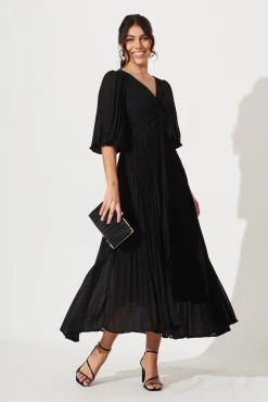 Fashion Moritz Maxi Dress In Black Chiffon Dresses|Cocktail