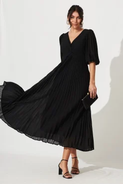 Fashion Moritz Maxi Dress In Black Chiffon Dresses|Cocktail