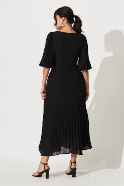 Fashion Moritz Maxi Dress In Black Chiffon Dresses|Cocktail