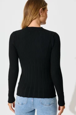Online Mystical Knit in Black Knitwear|Knitwear
