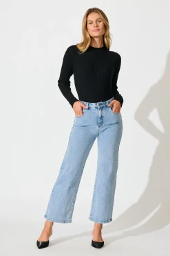 Online Mystical Knit in Black Knitwear|Knitwear