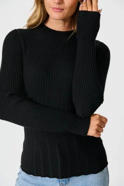 Online Mystical Knit in Black Knitwear|Knitwear
