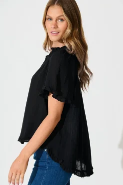 Online Natalie Top in Black Tops|Casual