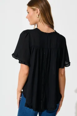 Online Natalie Top in Black Tops|Casual