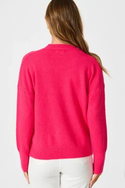 Fashion Nessa Knit In Magenta Wool Blend Knitwear|Knitwear