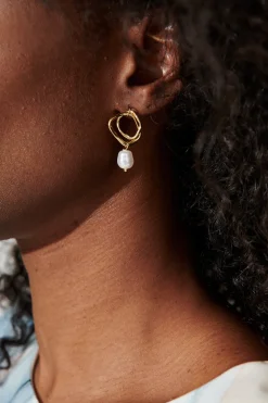 Online Nessie Drop Earrings In Gold Jewellery|Engagement Party