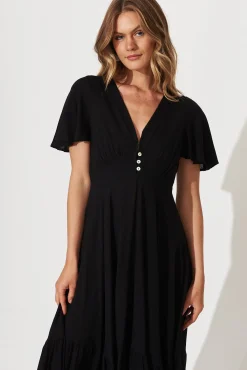Hot Nevada Maxi Dress In Black Dresses|Casual