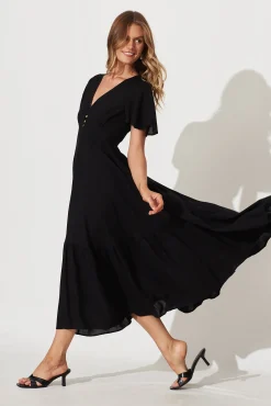 Hot Nevada Maxi Dress In Black Dresses|Casual