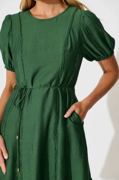 Best Nia Dress in Green Dresses|Casual