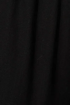 Discount Nicole Pant In Black Linen Blend Bottoms|Pants