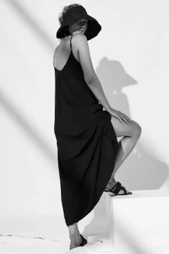Discount No Scrubs Maxi Dress In Black Dresses|Casual