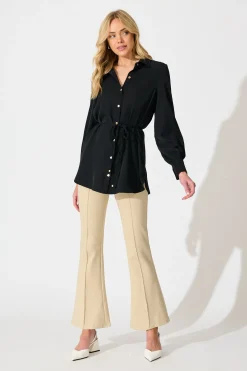 Hot Office Muse Shirt in Black Tops|Workwear