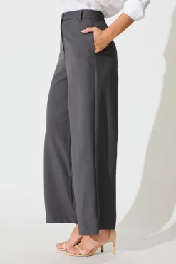 Sale Office Talk Pant in Charcoal Bottoms|Pants