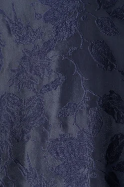 New Opulence Midi Dress in Navy Floral Organza Dresses|Party