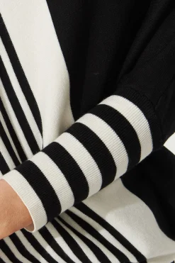 Best Orphelia Knit In Black And Cream Stripe Knitwear|Knitwear