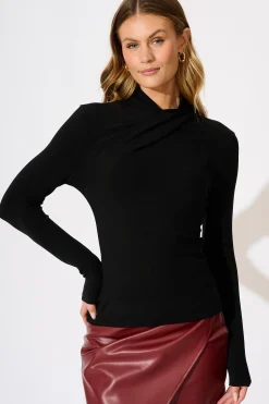 Outlet Oxford Top in Black Tops|Workwear