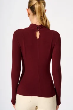 Fashion Oxford Top in Wine Tops|Workwear