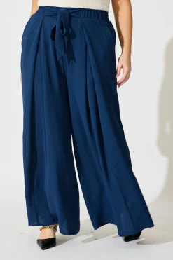 Outlet Page Pants In Navy Bottoms|Pants