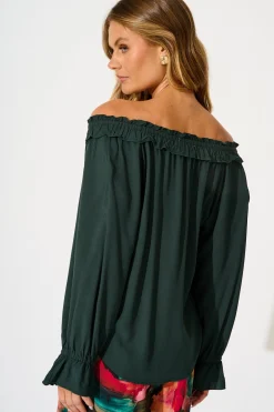 Best Painted Allure Top in Emerald Tops|Casual