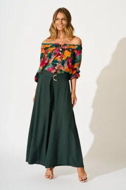Online Painted Allure Top in Multi Watercolour Print Tops|Casual