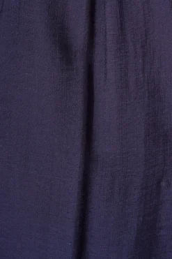 Online Painted Sky Midi Shirt Dress in Navy Dresses|Party