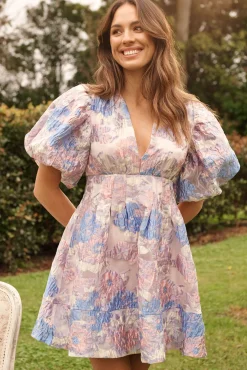 Hot Paris Dreamer Dress In Silver With Pink And Lilac Organza Dresses|Party