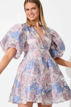 Hot Paris Dreamer Dress In Silver With Pink And Lilac Organza Dresses|Party
