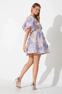 Hot Paris Dreamer Dress In Silver With Pink And Lilac Organza Dresses|Party