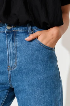 Discount Payette Shorts in Mid Blue Denim Bottoms|Denim