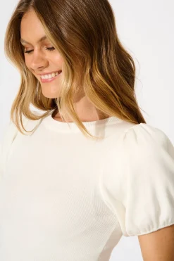 New Perfect Harmony Knit Top in White Tops