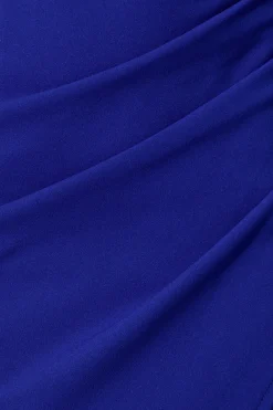 Outlet Phoenix Off Shoulder Midi Dress In Cobalt Blue Dresses|Party