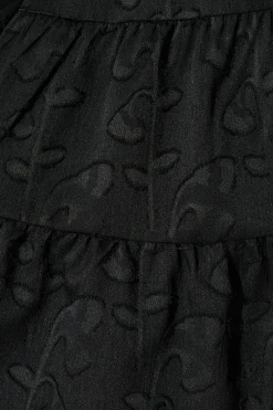 Hot Poetic Charm Dress in Black Burnout Cotton Blend Dresses|Party