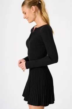 Best Poised Perfection Knit Dress in Black Dresses|Knitwear