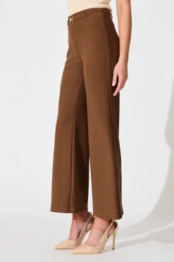 Online Power House Pant in Brown Bottoms