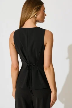 Fashion PRE ORDER Form and Function Vest Top in Black Tops|Workwear