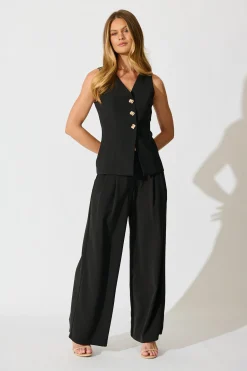 Fashion PRE ORDER Form and Function Vest Top in Black Tops|Workwear