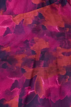 Sale PRE ORDER Martina Maxi Dress in Purple Watercolour Chiffon Dresses|Party