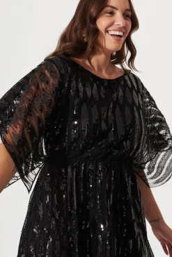Fashion Prosecco Sequin Dress in Black Dresses|Party