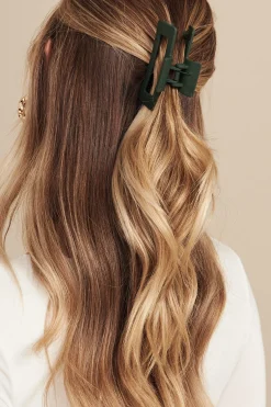 Clearance Prue Hair Claw In Khaki Hair Accessories