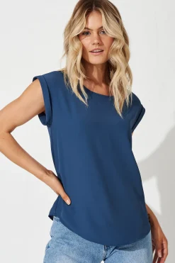 New Rejina Top In Blue Tops|Workwear