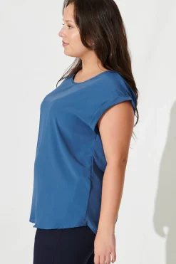 New Rejina Top In Blue Tops|Workwear