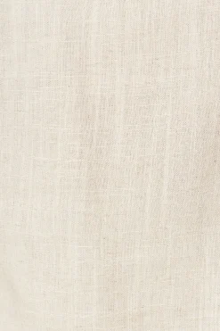 Outlet Rejina Top In Oatmeal Linen Blend Tops|Workwear