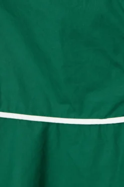 Clearance Rhea Maxi Shirt Dress in Emerald with Contrast Piping Cotton Dresses|Casual
