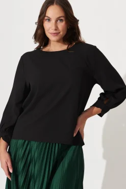 Fashion Rhiah Top In Black Tops|Workwear