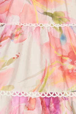 Best Riverstone Dress in White with Multi Floral Dresses|Party