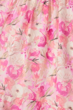Outlet Rosina Maxi Shirt Dress in Pink Multi Floral Dresses|Party