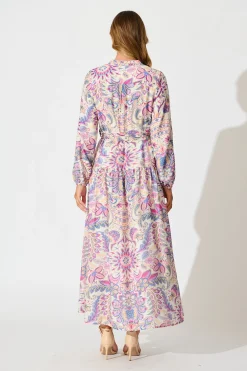 Discount Rumours Maxi Dress in Pink Multi Floral Dresses|Casual
