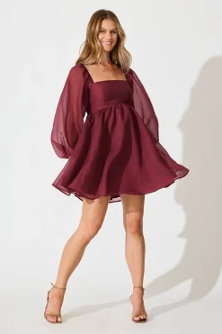 Fashion Seduction Dress in Wine Hens Night