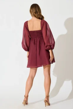 Fashion Seduction Dress in Wine Hens Night